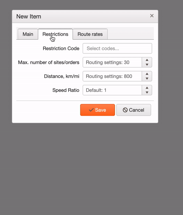 Add vehicles for load planning