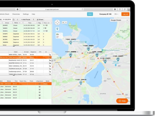 Contract driver tracking with Track POD