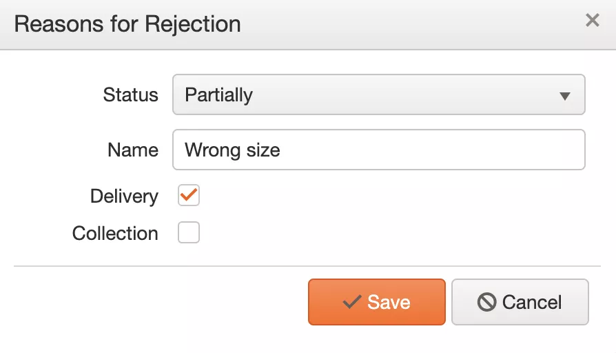 DIFOT add reason for rejection in Track POD