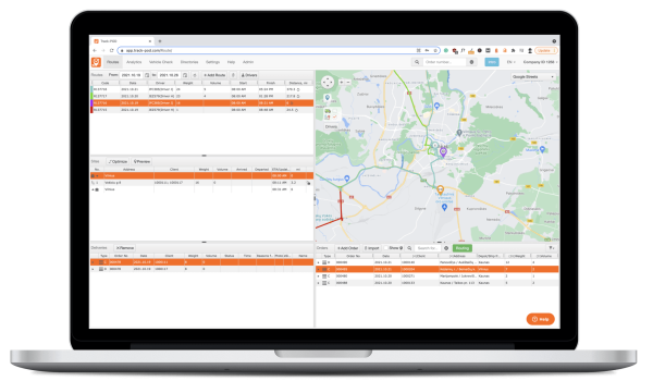 Delivery management platform for food logistics 2021.