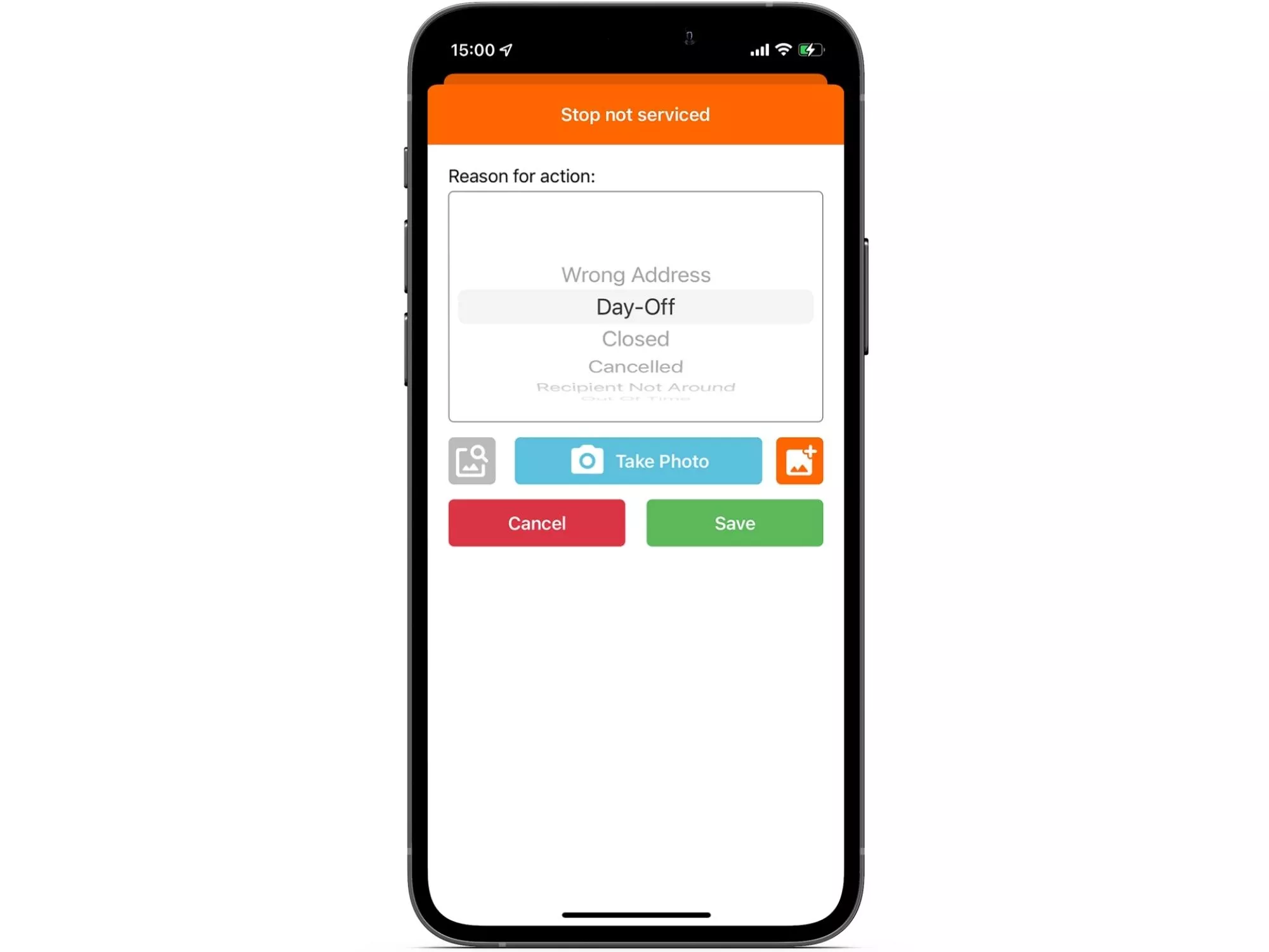 Redelivery reasons