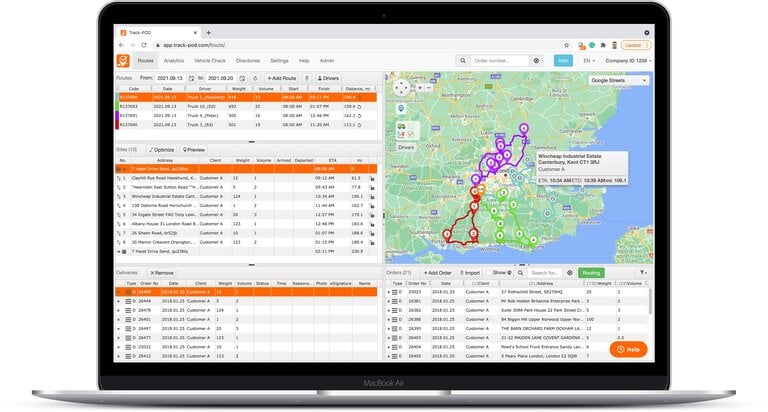 Route optimization software for e commerce logistics carriers.