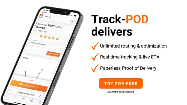 Track POD banner field services