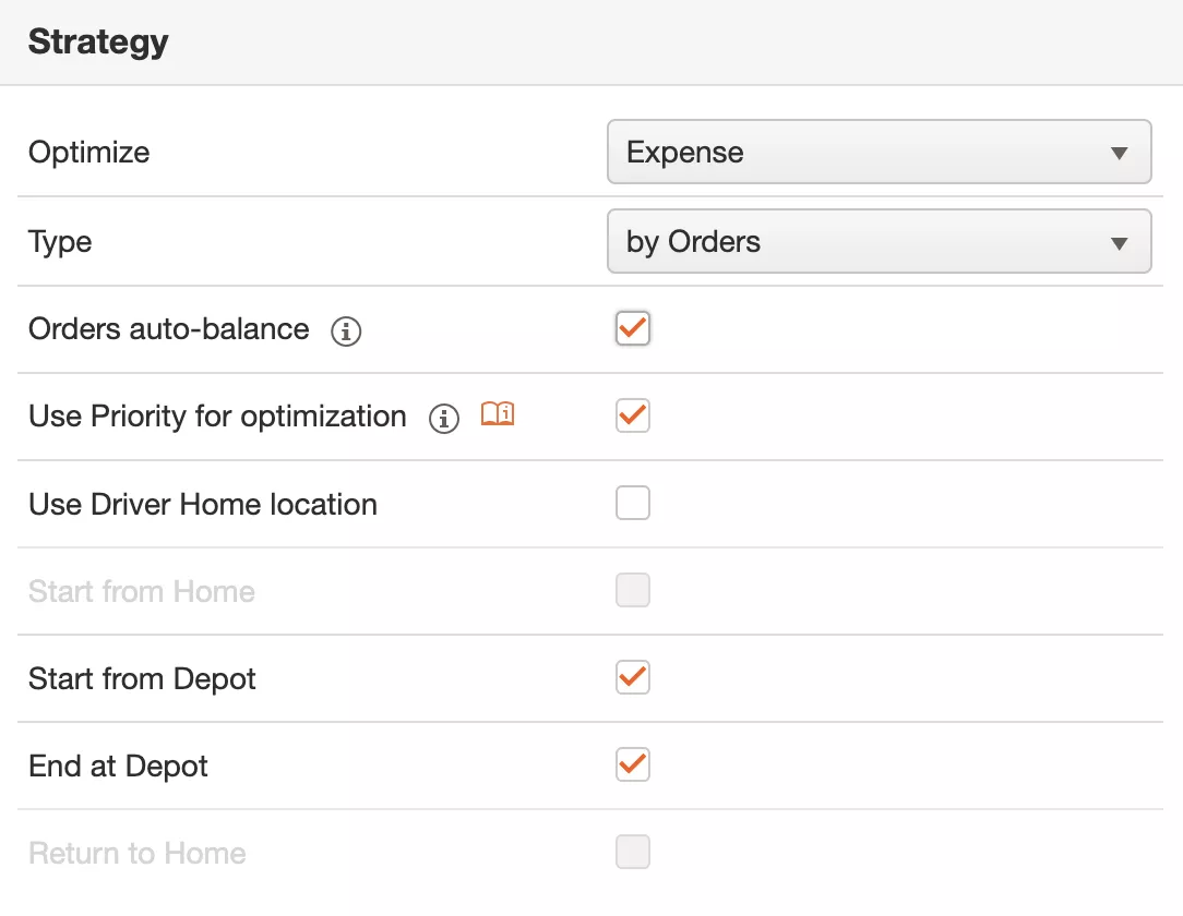 Track POD optimization by expenses