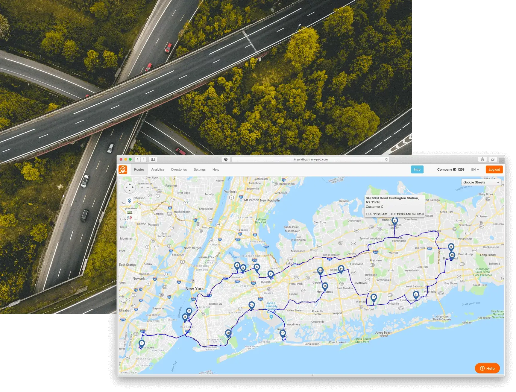 Optimize delivery routes