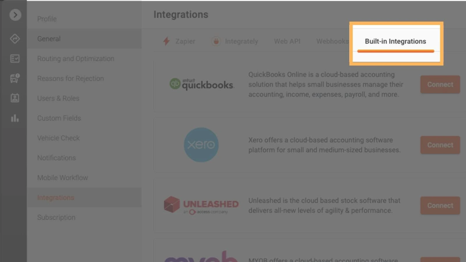 Built-in Integrations