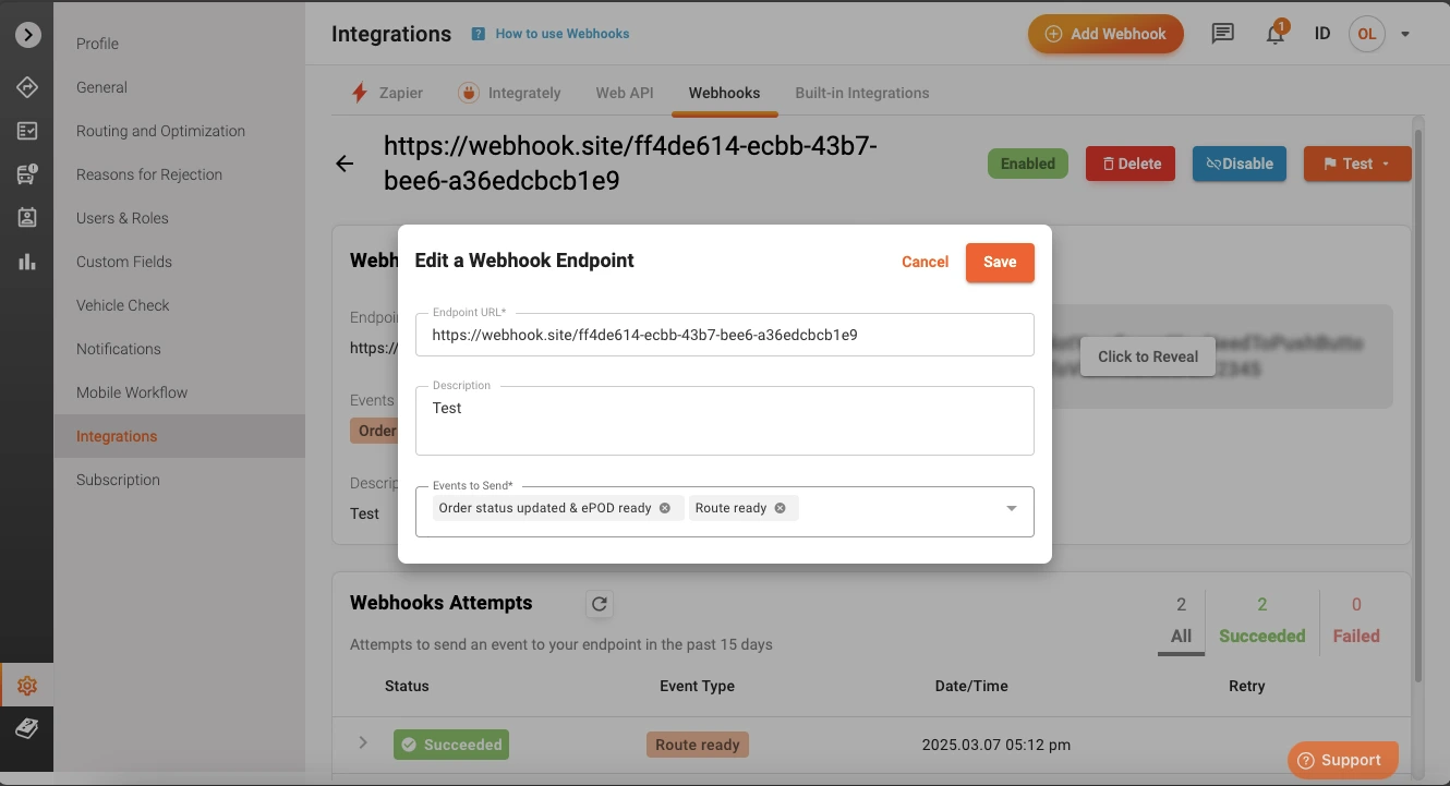 edit API Webhooks