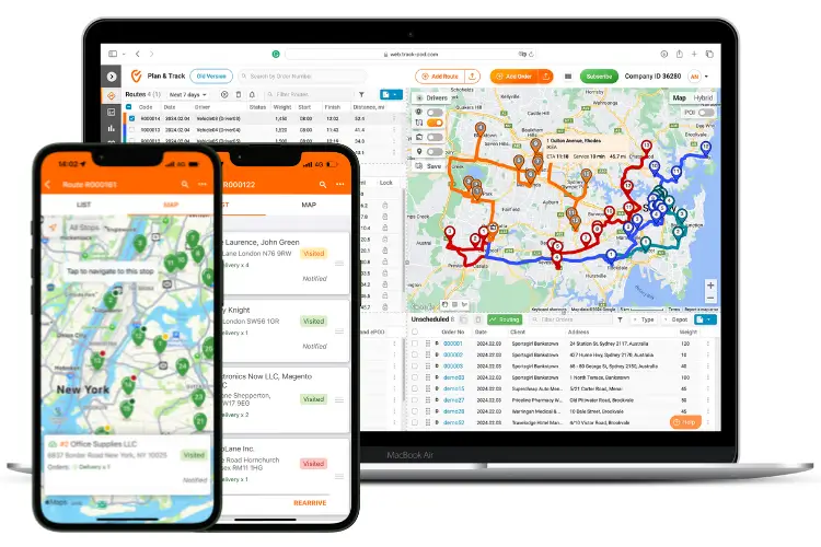 Route planning software helps optimize operations when starting a courier business