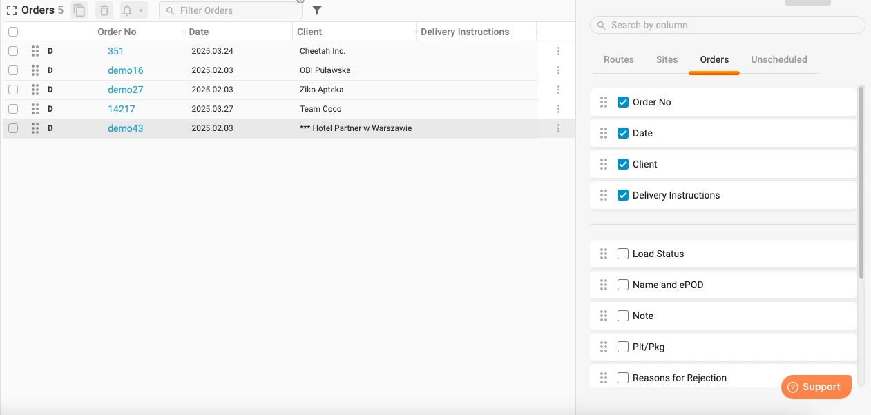 Orders management