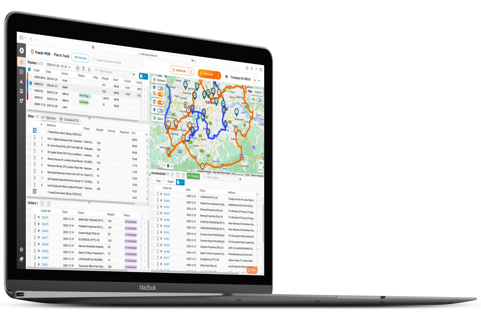 E-commerce distribution with Track-POD