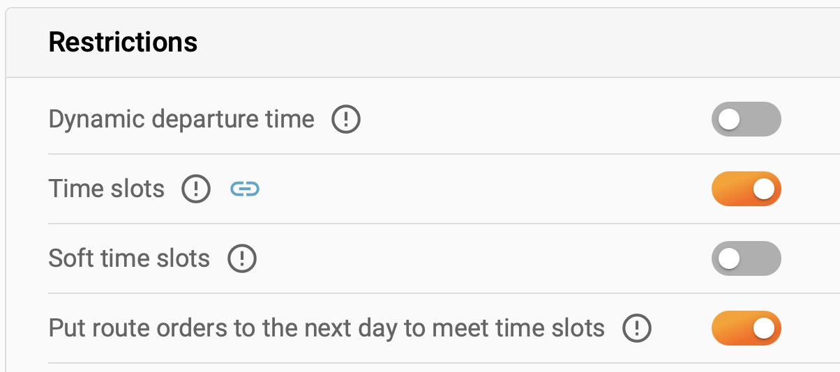 Route scheduling features in Track-POD