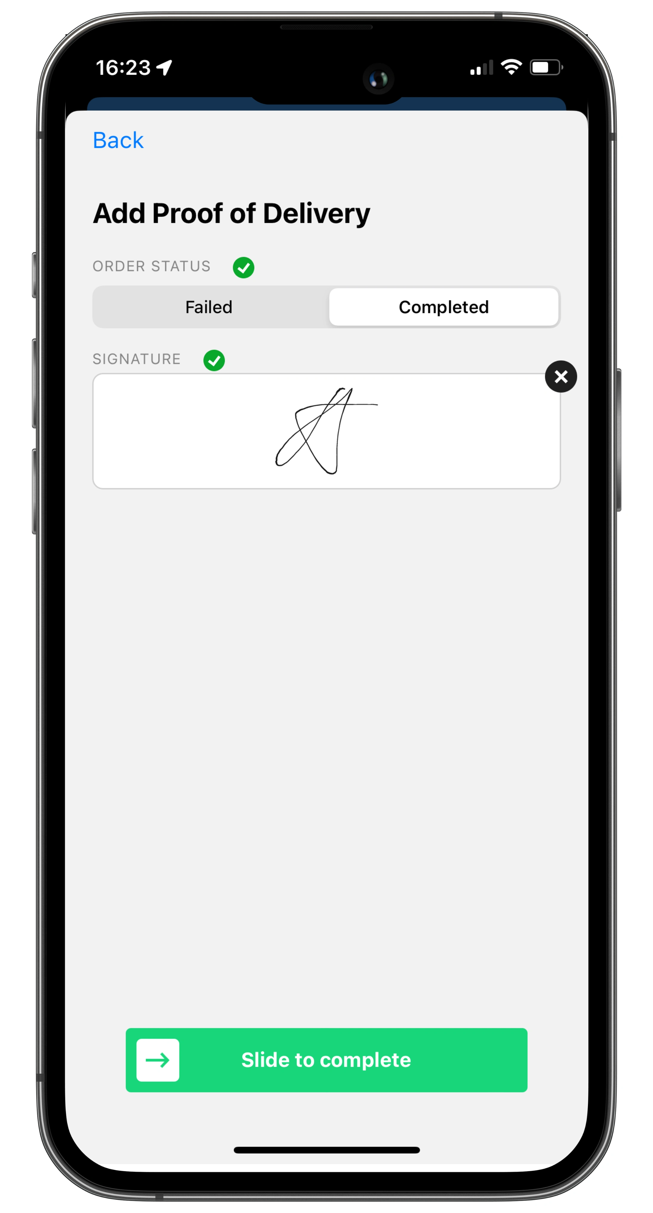 OptimoRoute Proof of delivery App 2