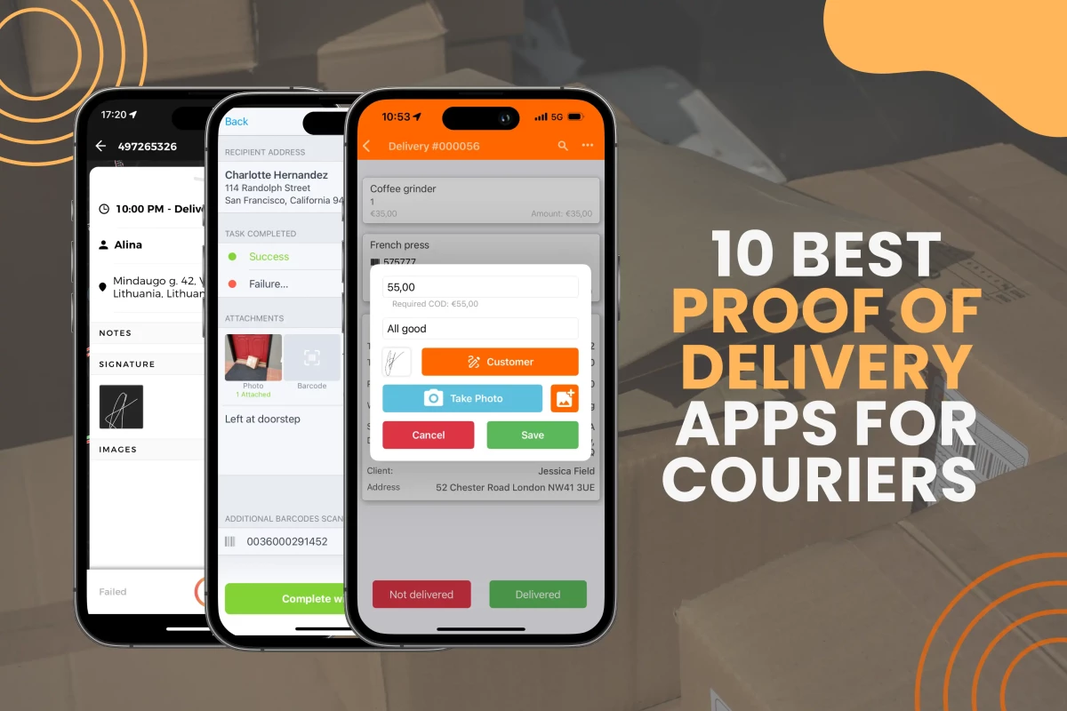 best proof of delivery apps for couriers 2024