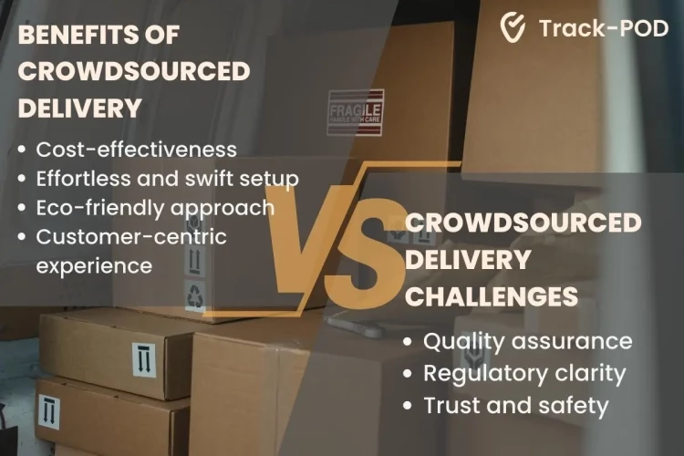 crowdsourced delivery benefits challenges