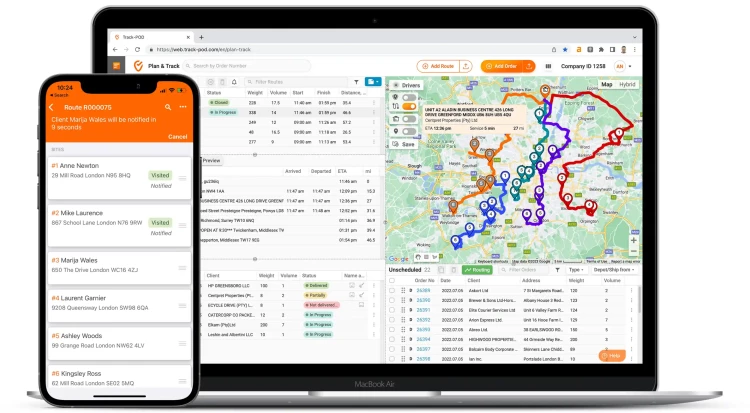 field service management software Track POD