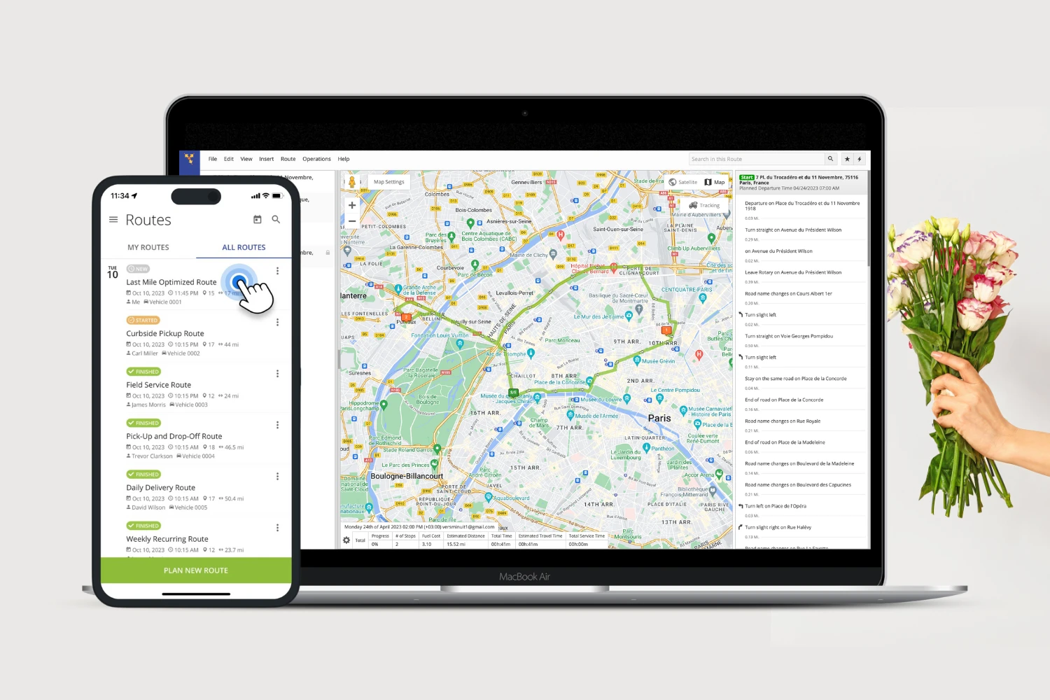 Florist delivery software