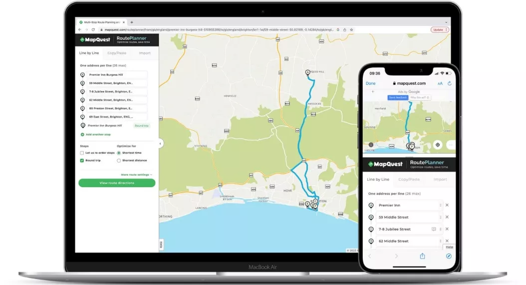 Mapquest multi stop deals