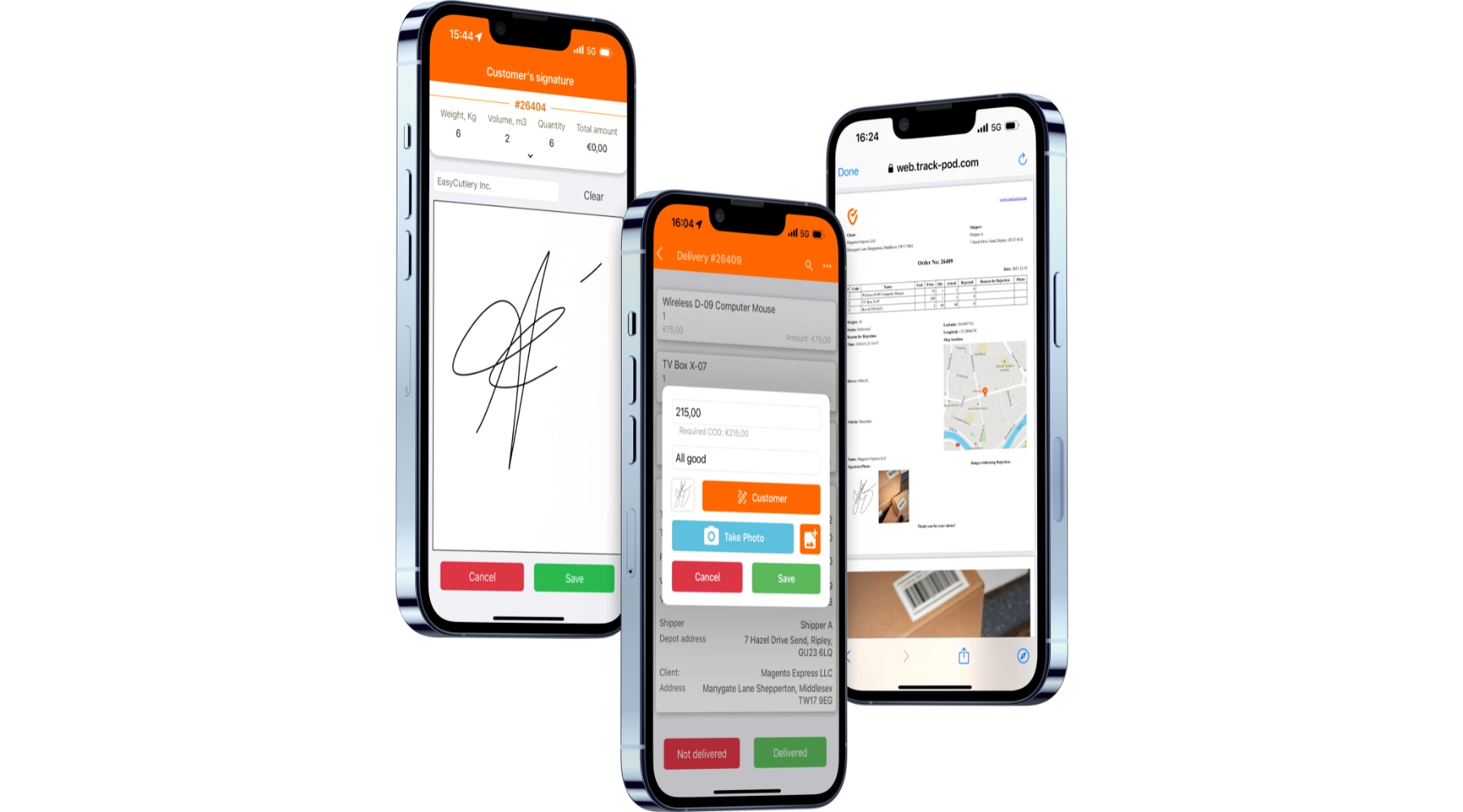 Google Maps alternatives for commercial route planning include ePOD functionality
