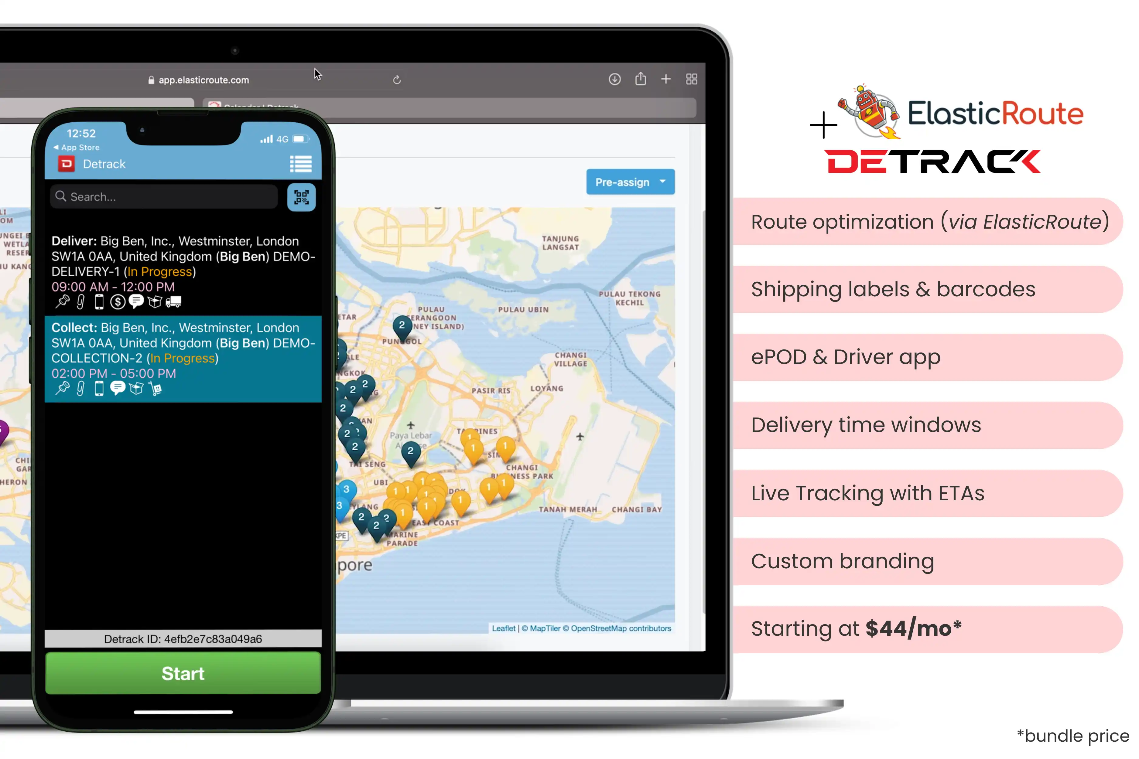 online grocery delivery software Detrack