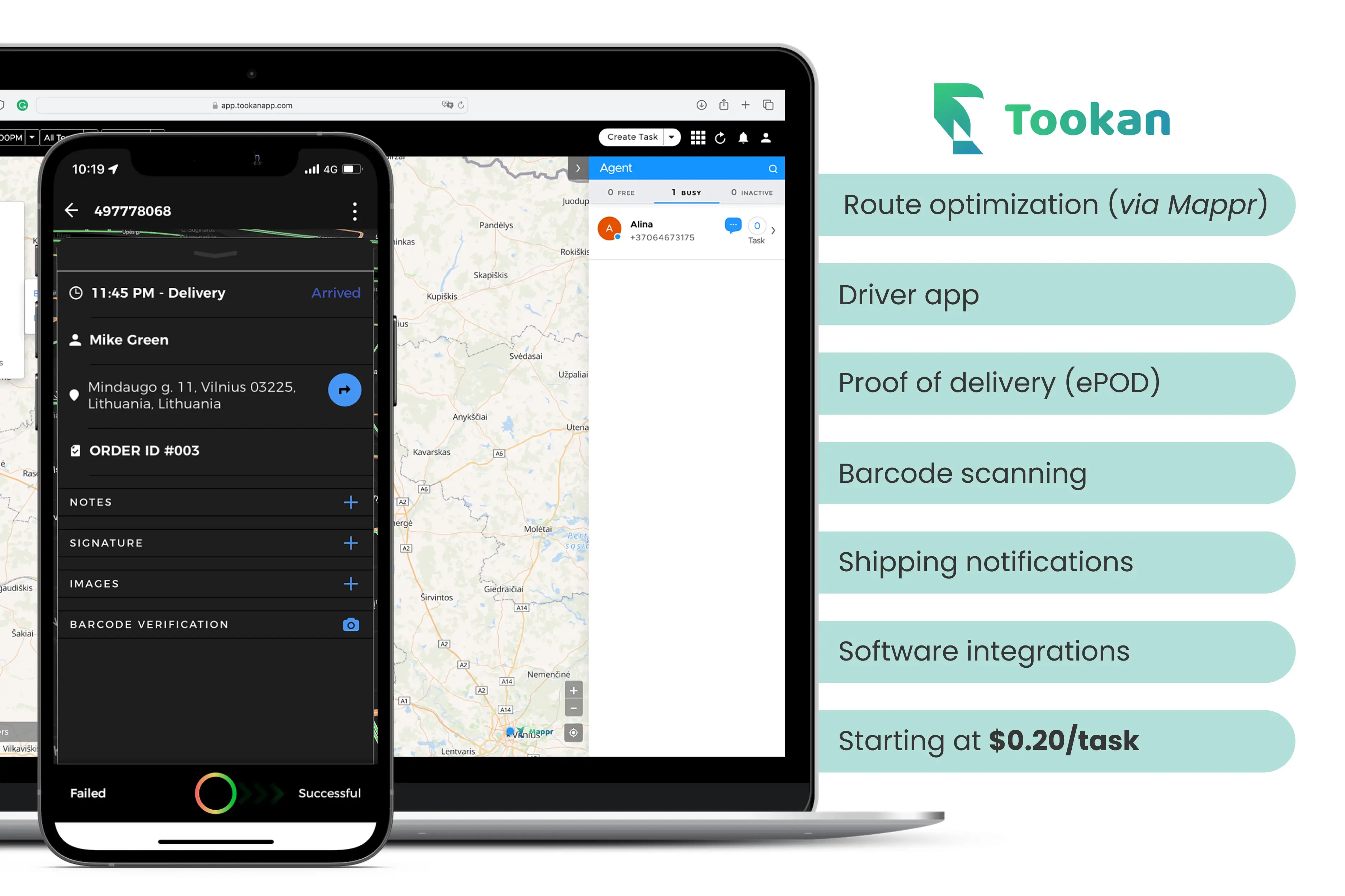 online grocery delivery software Tookan