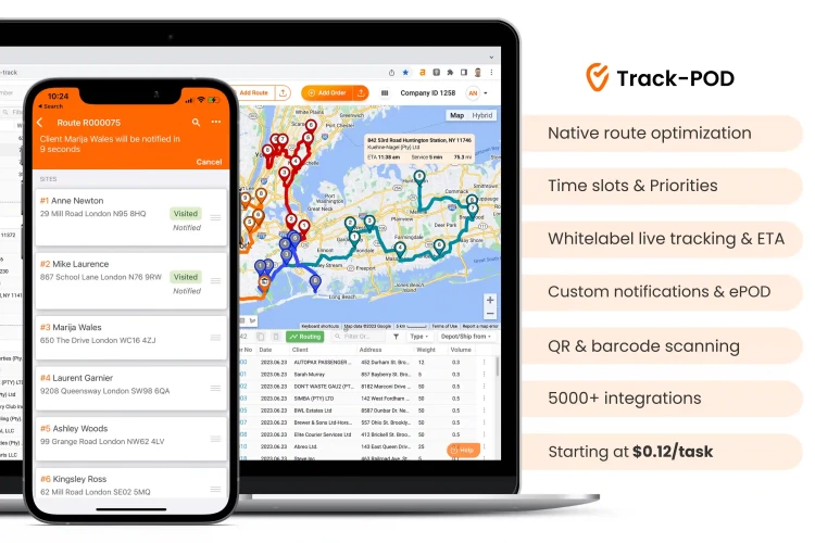 grocery delivery management software Track-POD