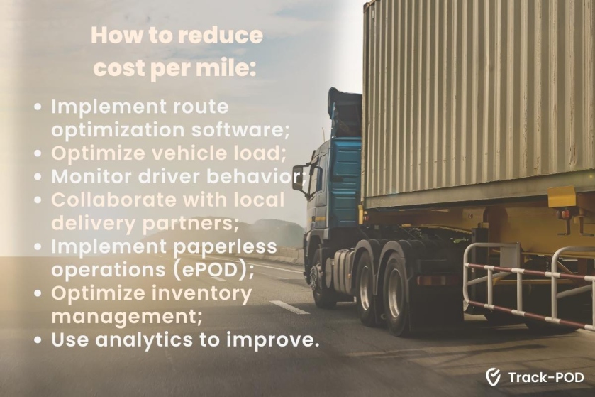 cut delivery cost per mile