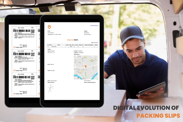 Digital packing slip Track POD