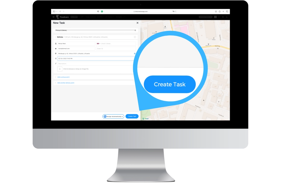 tookan client portal