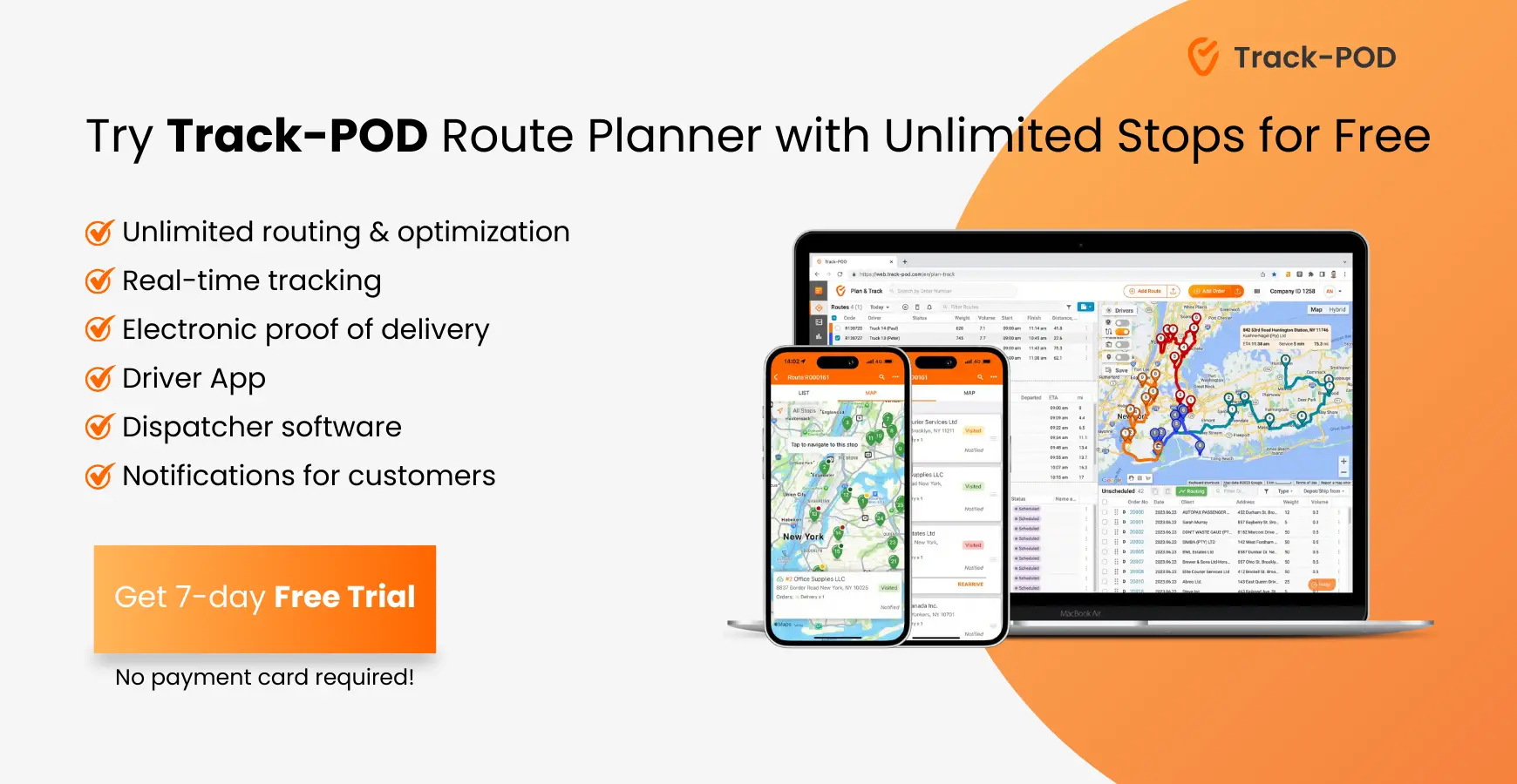 track-pod route planner