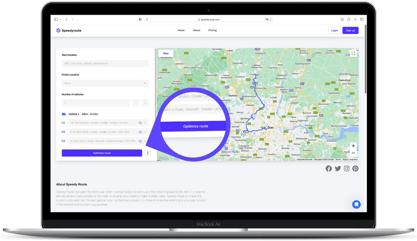 Speedy Route is limited to 10 stops per route while Track-POD can manage many more.