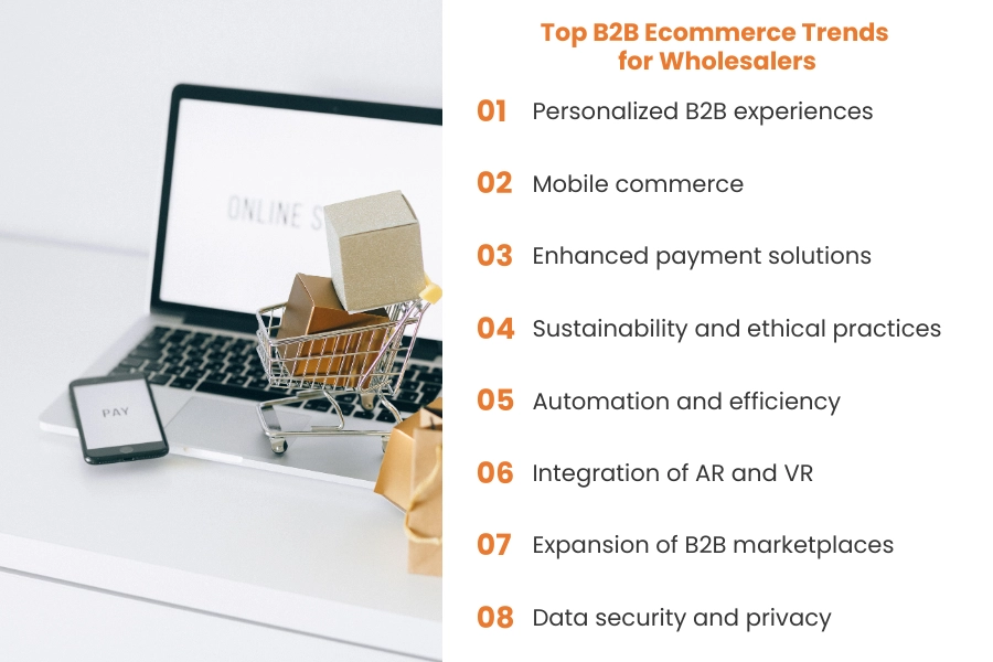 8 top B2B ecommerce trends 2024
