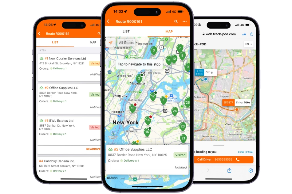 Track-POD provides automated routing capabilities that increases operational efficiency up to 4 times against Excel-based routing