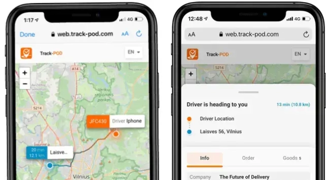 Track in real-time