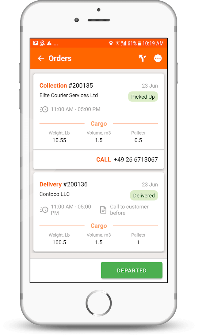 delivery confirmation app
