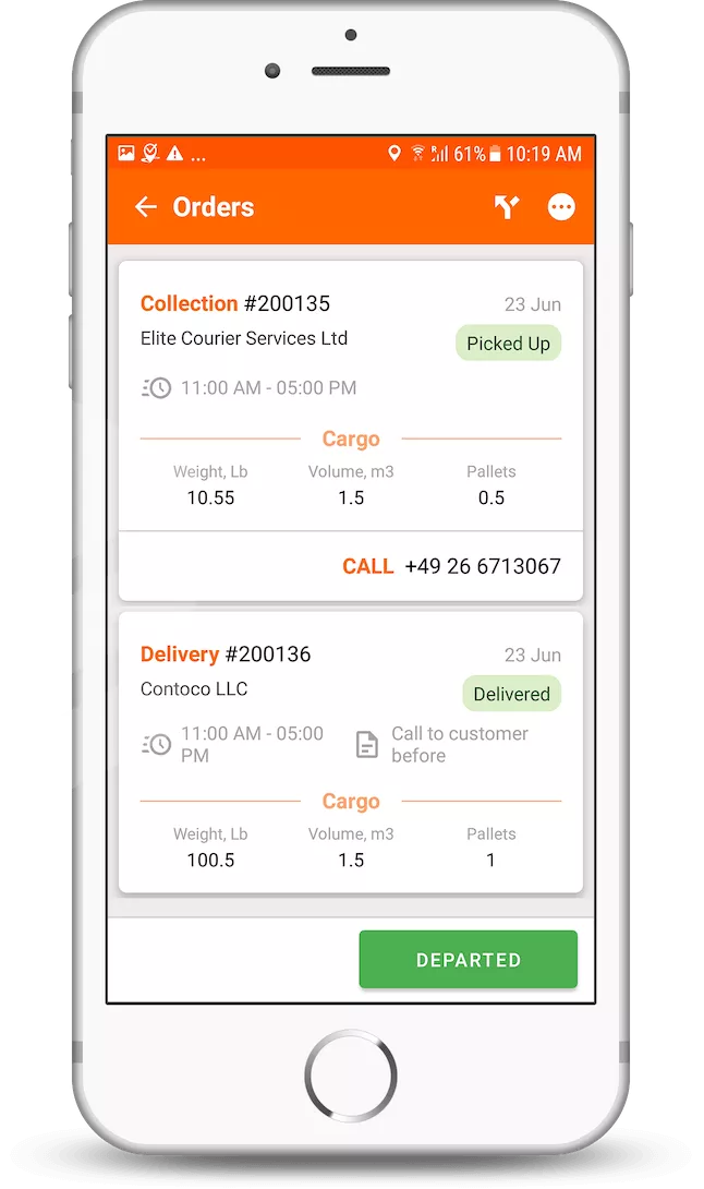 delivery confirmation app