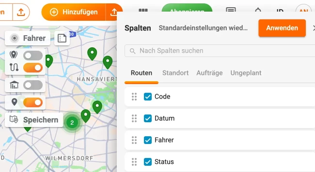individuell anpassbares Dashboard