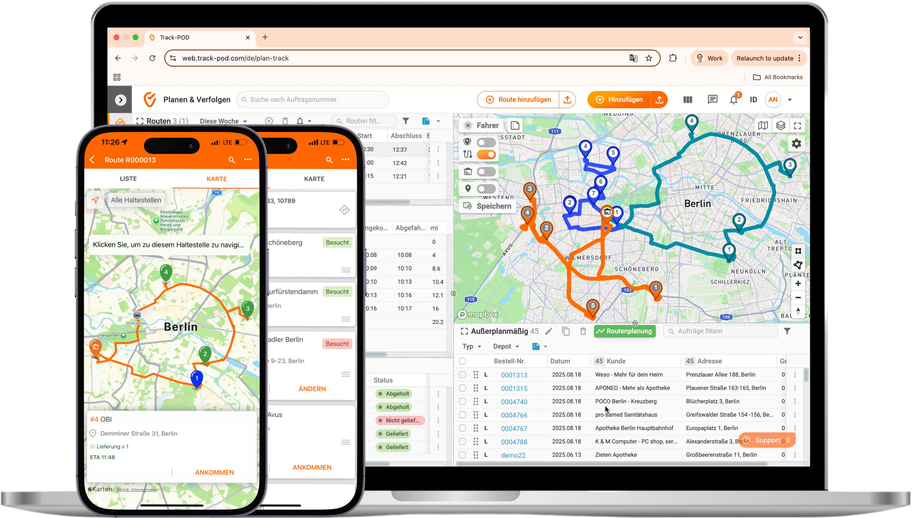 Ihre Fahrzeug Routing Software auf Auto Pilot