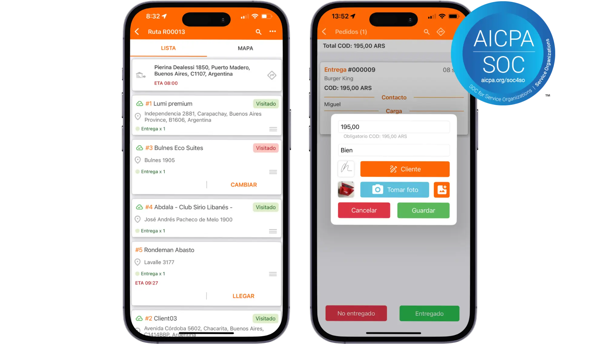 app para repartidores de Track POD