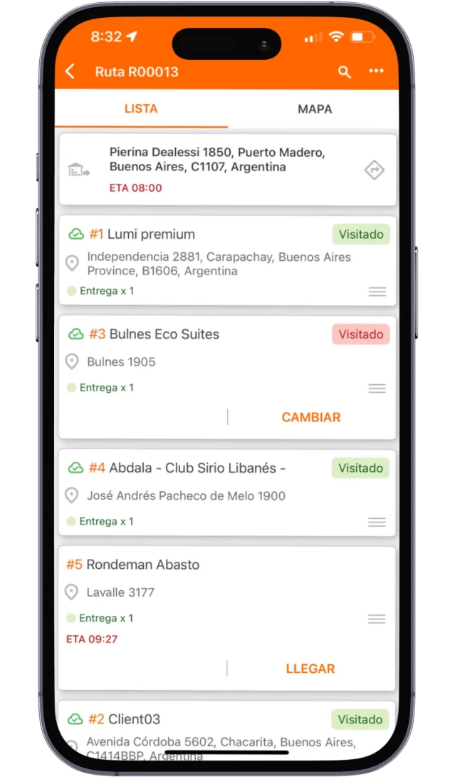 Asignacion de entregas Track POD