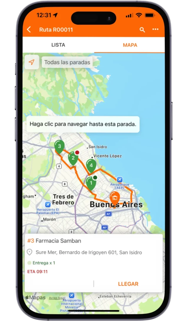 Completar la entrega