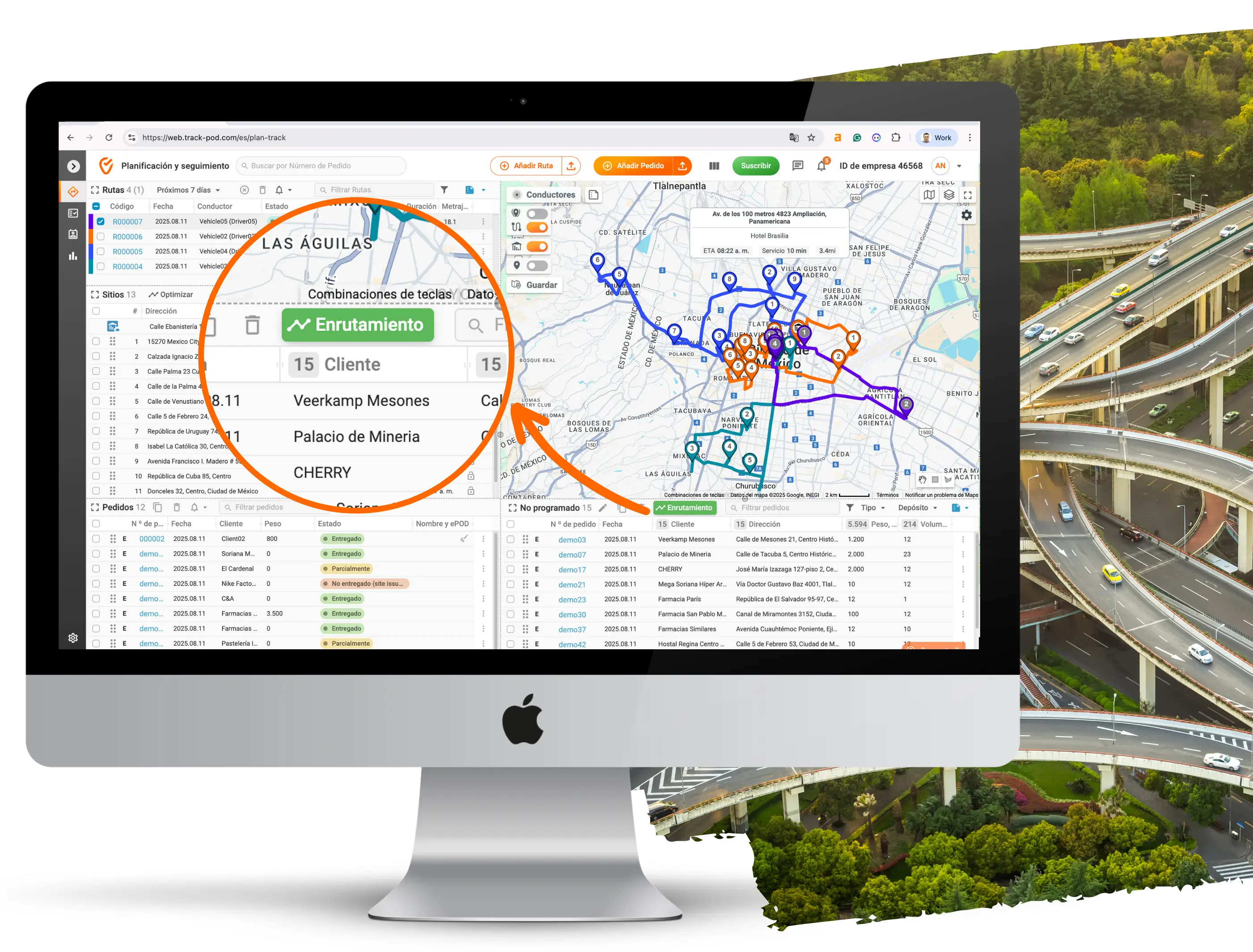Optimizacion de las entregas en ruta