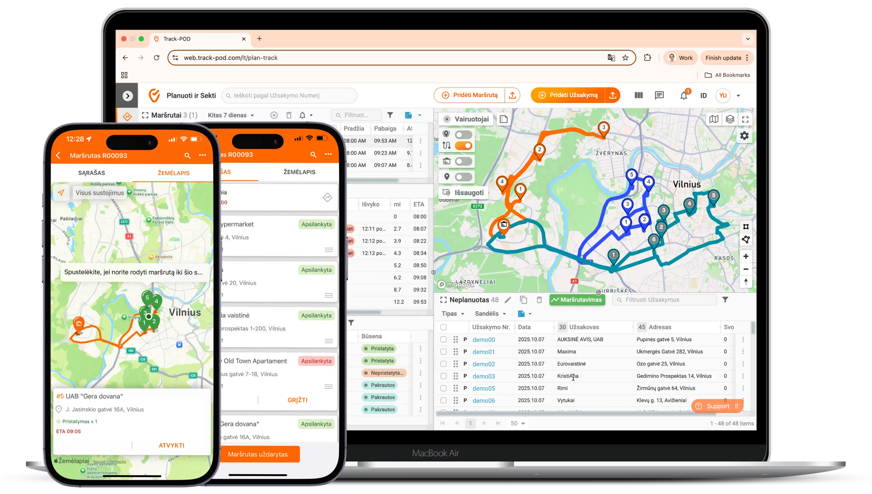 marsrutu optimizavimo programine