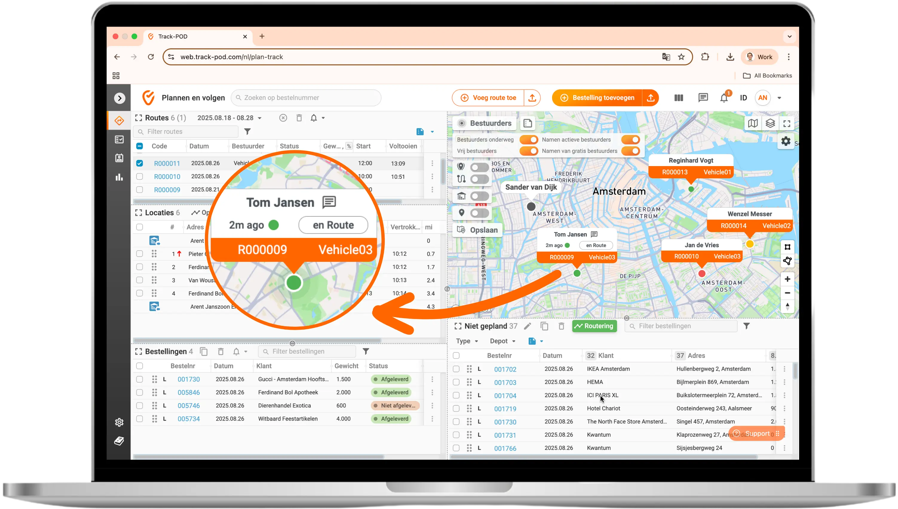 Track POD Bezorgersapp