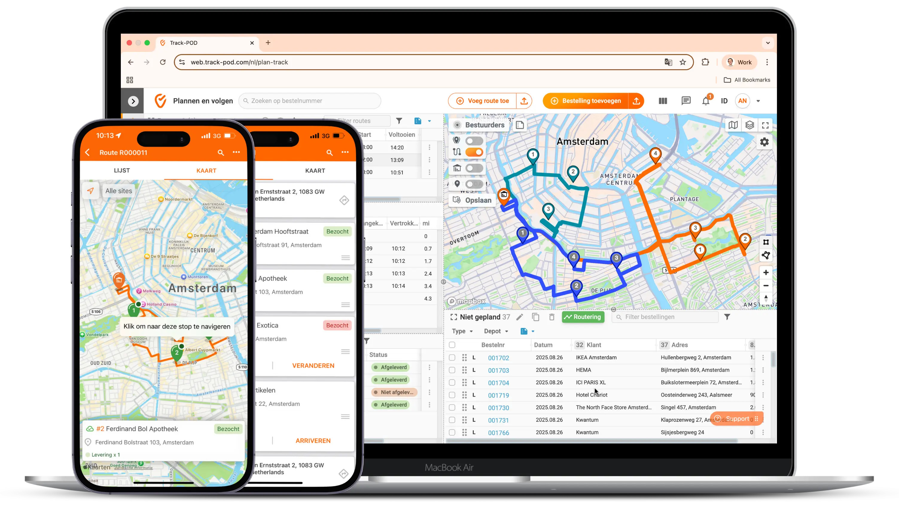 Software voor routeoptimalisatie van je leveringen