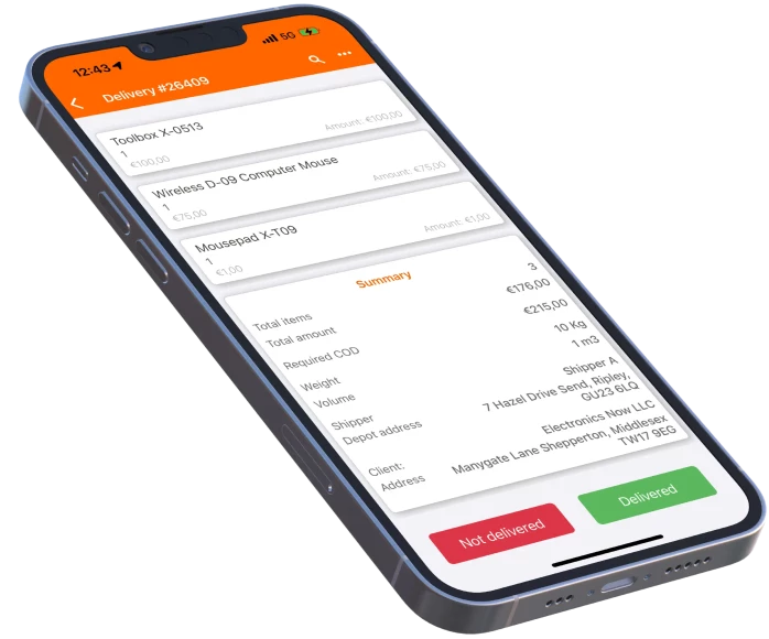 aplikacja potwierdzania dostawy v2