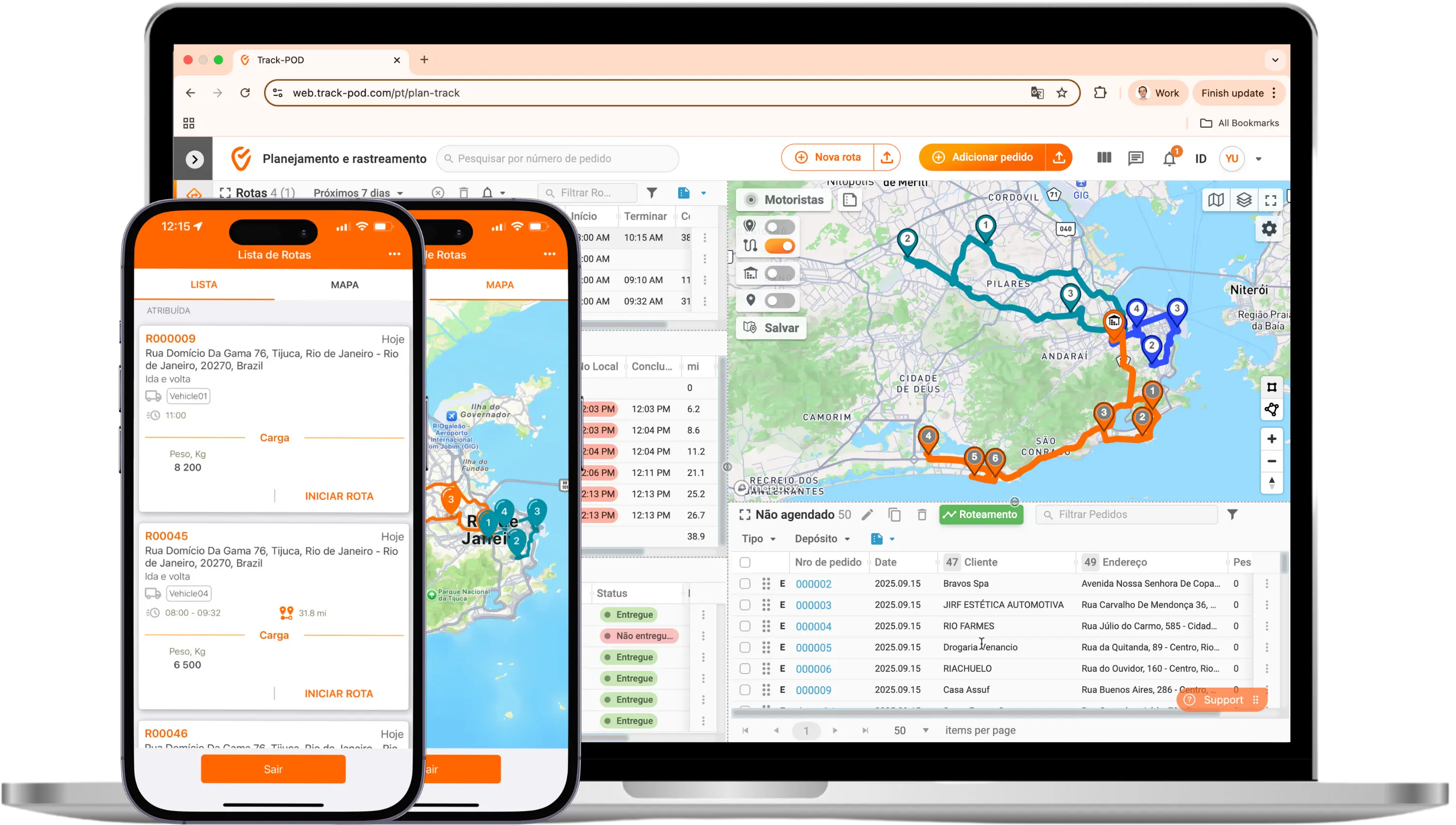 Software de optimizacao de rotas de entrega