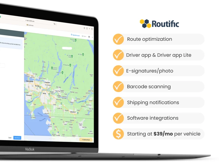 Routific meal delivery software