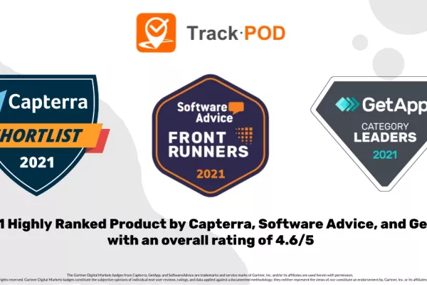 Track-POD Recognized by Gartner Digital Markets as One of the Top Products in 2021 image