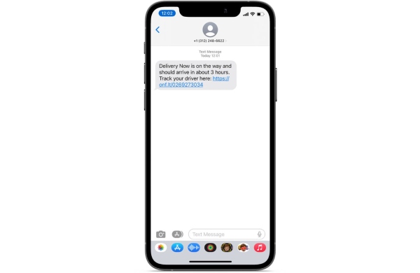 onfleet delivery notification