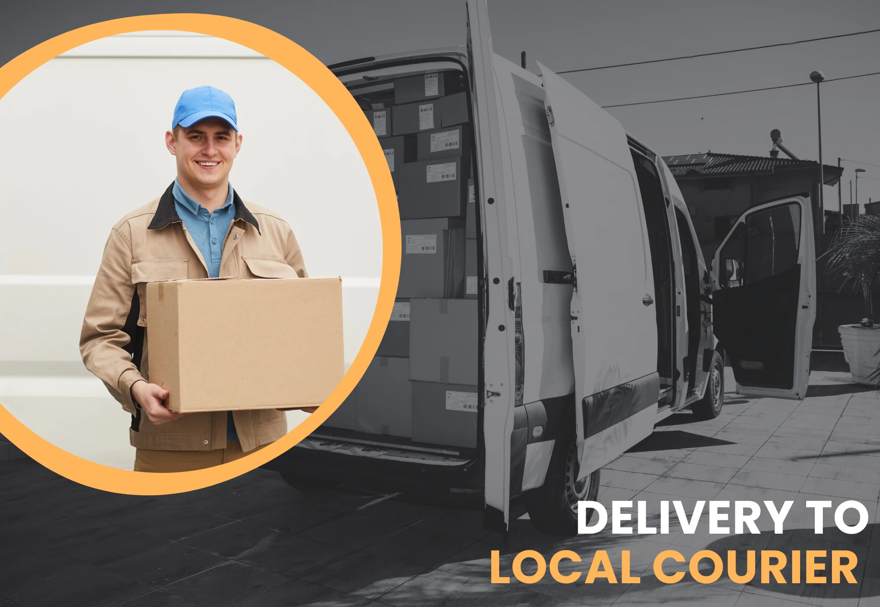 delivery to local courier
